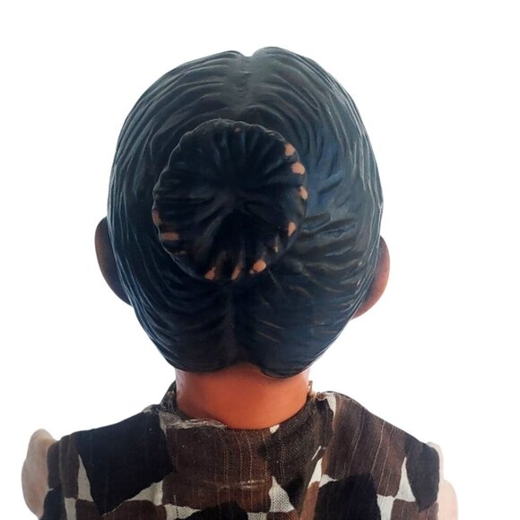 Vintage Witch Hand Puppet Rubber Head Cloth Body 1950s Fairy Tale Old Hag - Picture 5 of 11